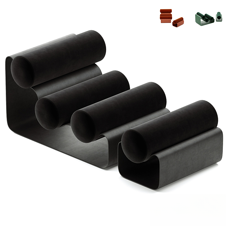 Black Metal Contemporary singlesofa