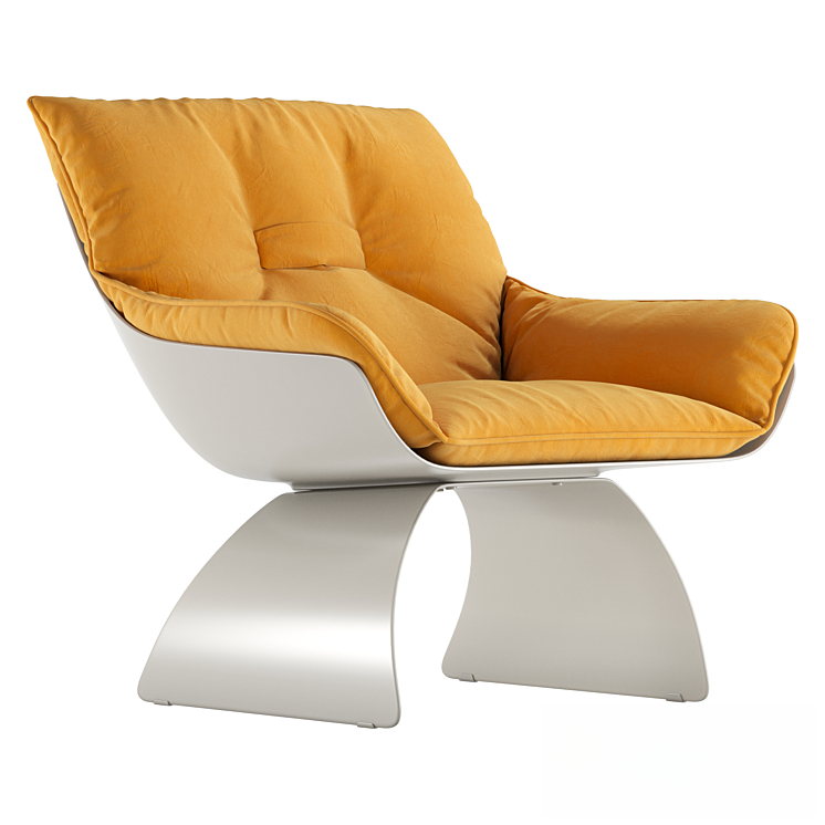 Orange Modern Chair singlesofa
