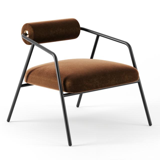 Brown Metal Chair singlesofa