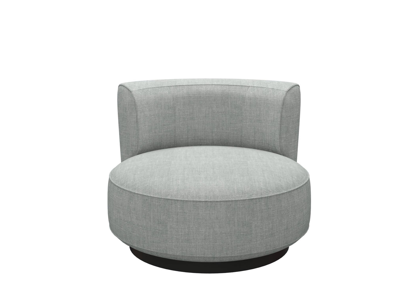 Round Gray Modern singlesofa