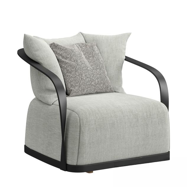 Grey Modern Armchair singlesofa