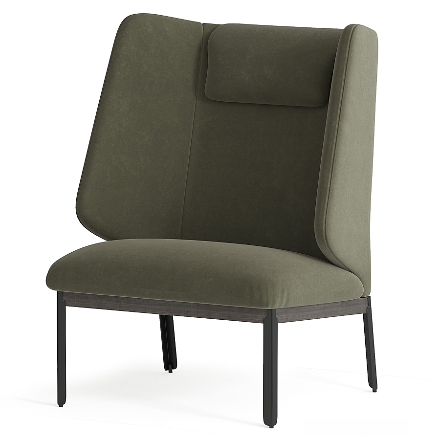 Green modern chair singlesofa