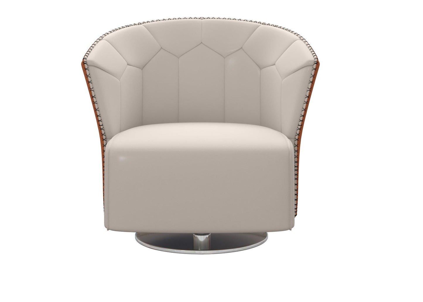 Beige Tufted Modern singlesofa