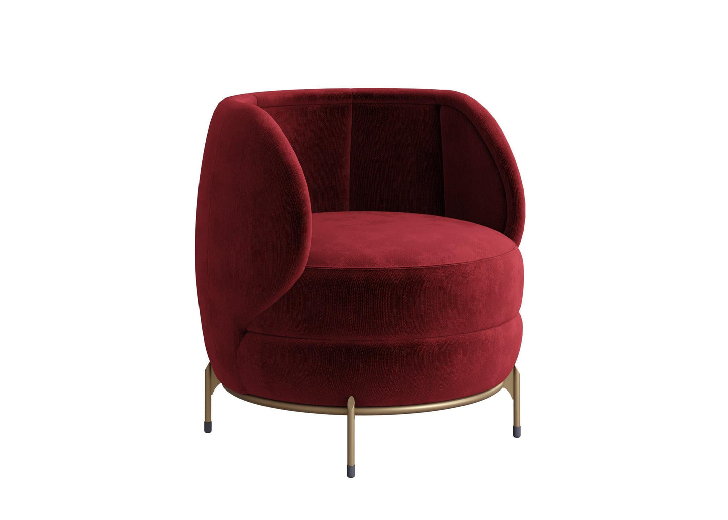 Round Red Chair singlesofa