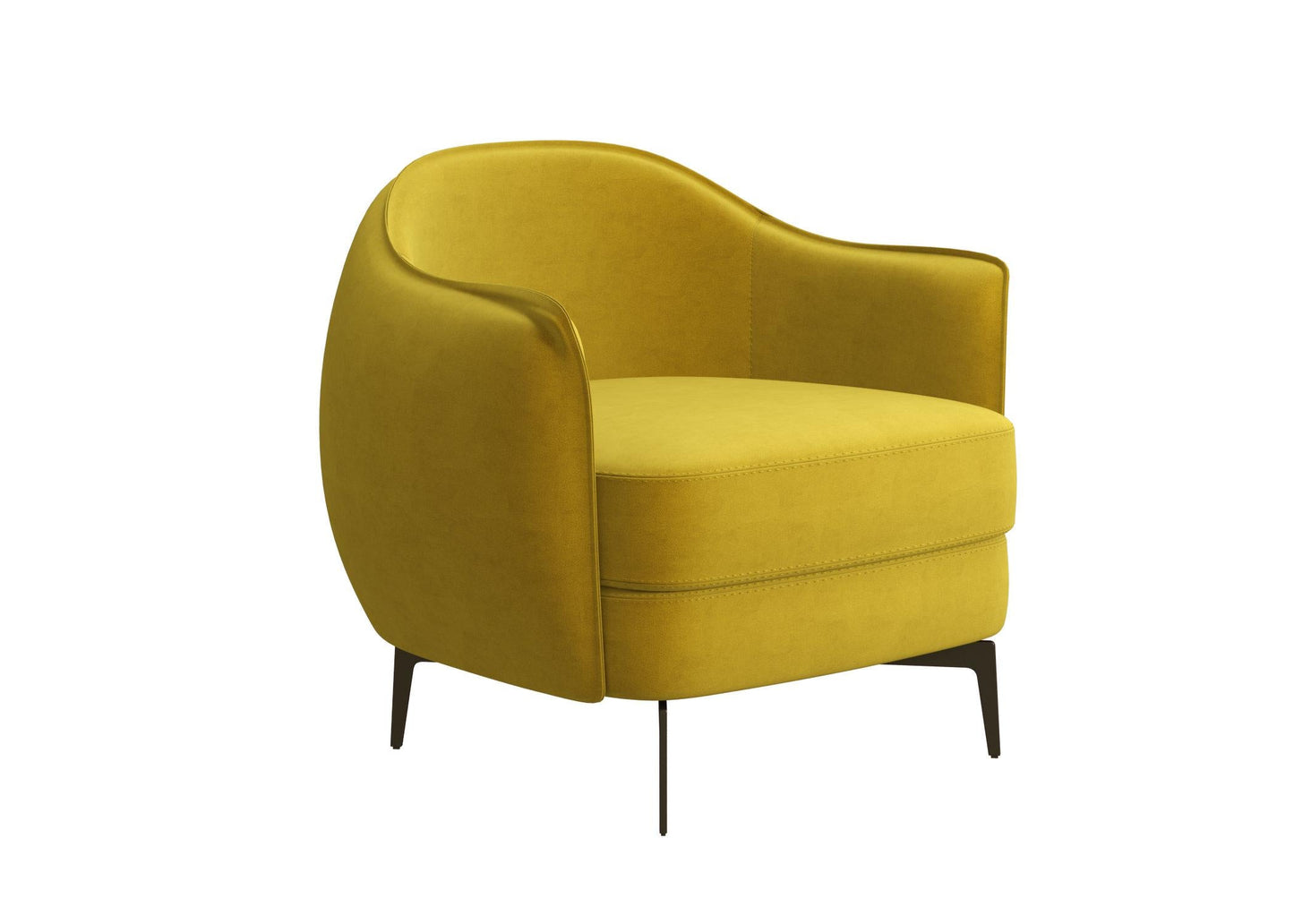 Yellow Modern Armchair singlesofa