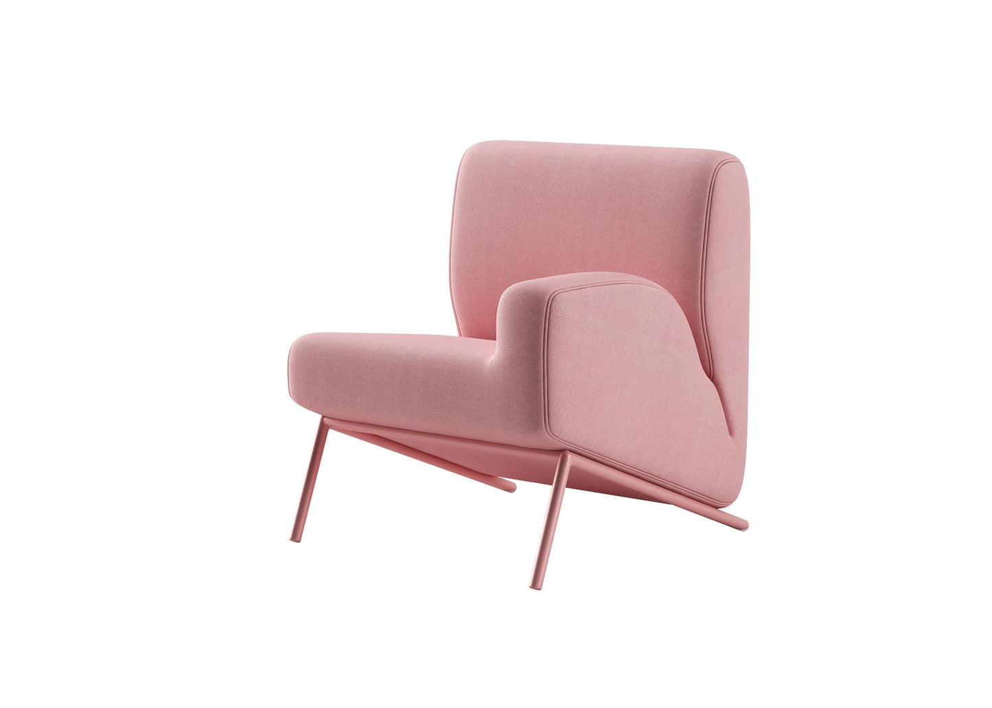 Pink Modern Chair singlesofa