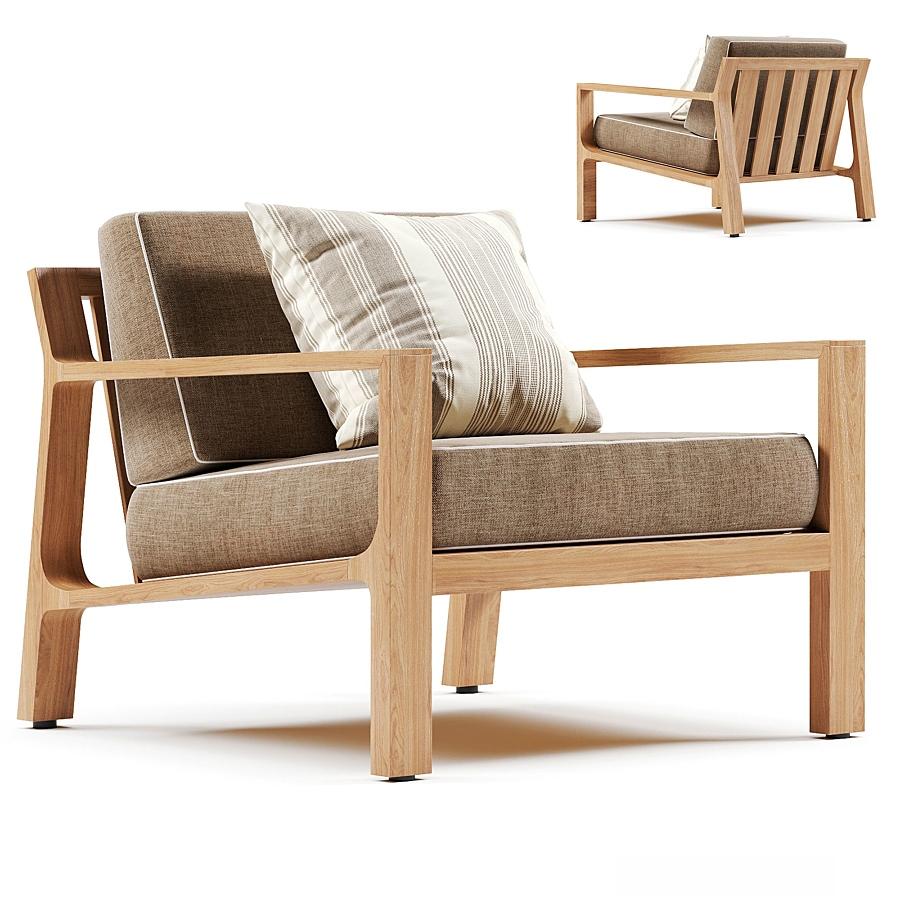 Wooden Chair Minimalist singlesofa