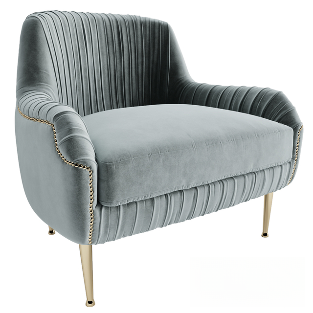 Velvet Tufted Modern singlesofa