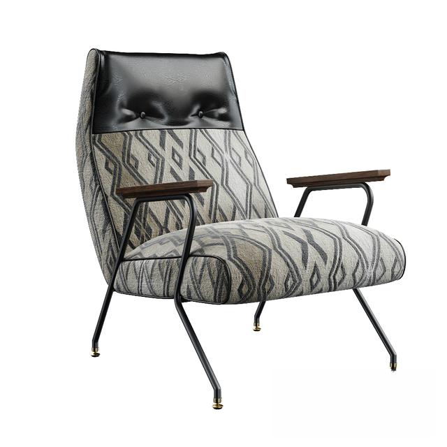 Geometric Patterned Chair singlesofa