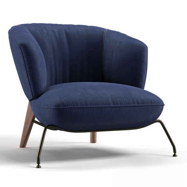 Blue Modern Chair singlesofa