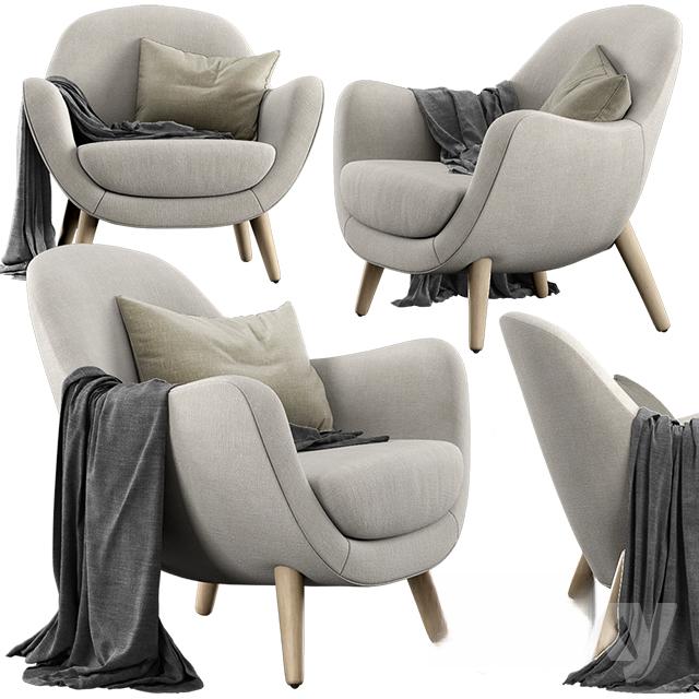 Modern Grey Armchair singlesofa
