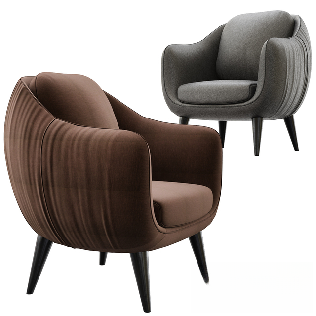 Modern Curved Armchair singlesofa