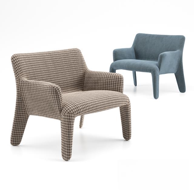 CheckeredModernChair singlesofa