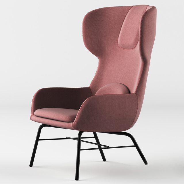 Pink Modern Chair singlesofa