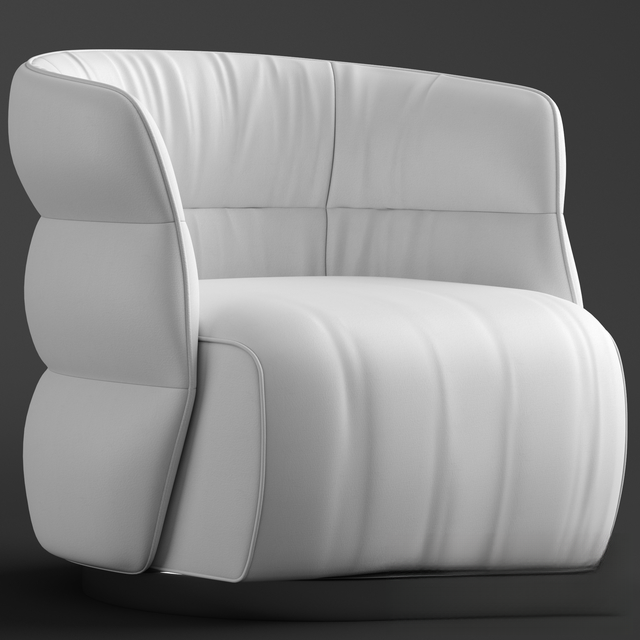 Modern Minimalist White singlesofa