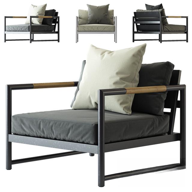 Modern Metal Armchair singlesofa