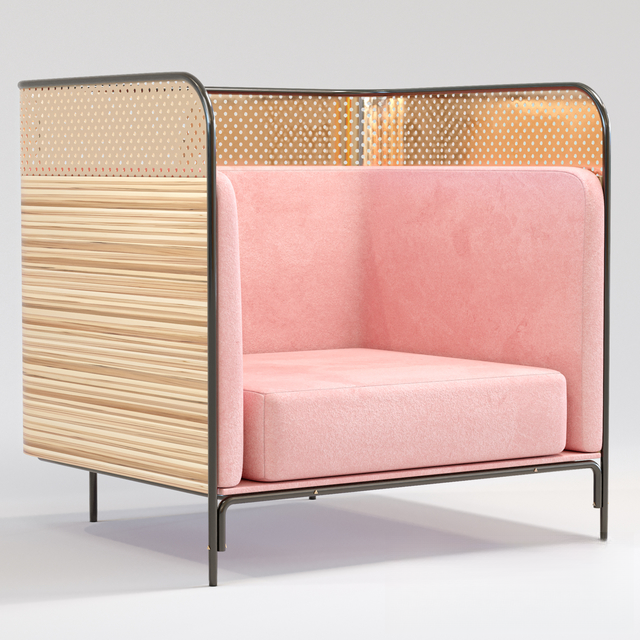 Pink Modern Sofa singlesofa