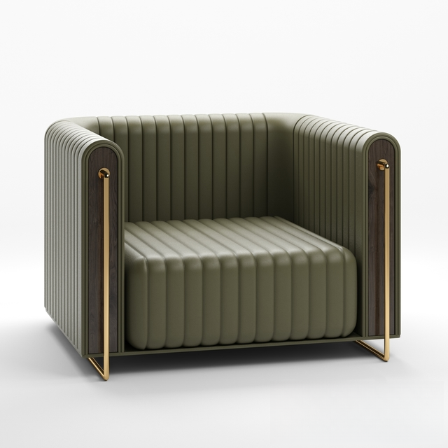 Green Modern Chair singlesofa
