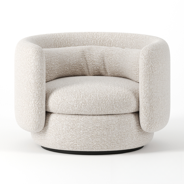 Round Soft Modern singlesofa