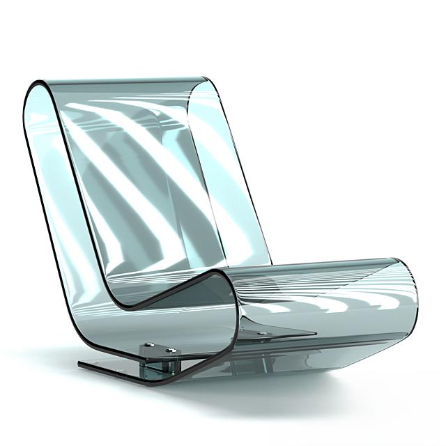 Modern Transparent Chair singlesofa