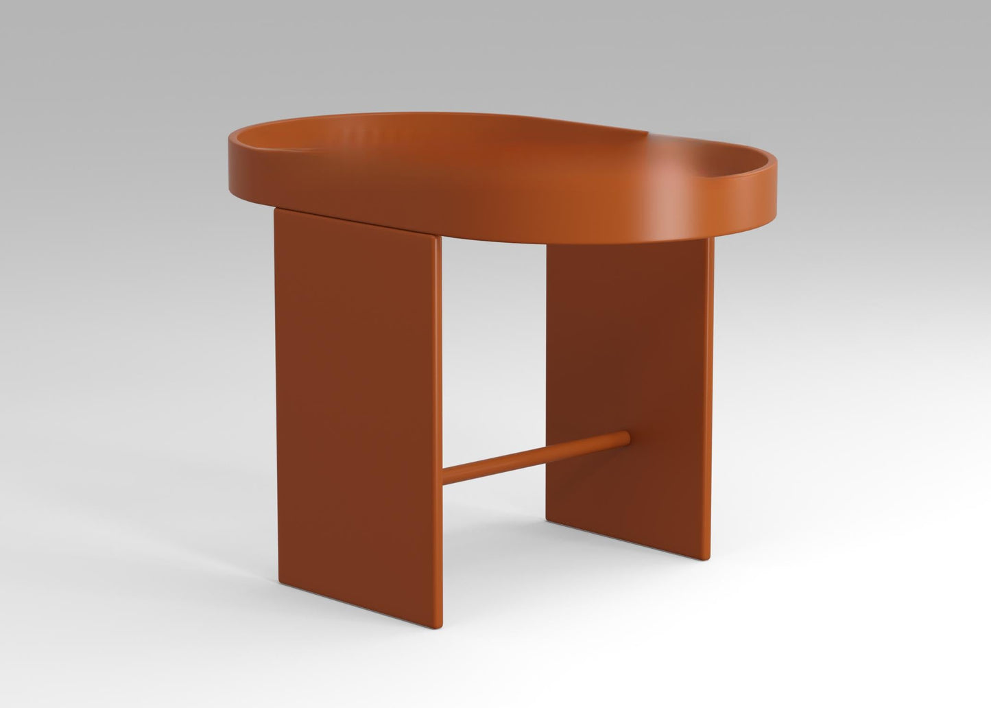 Round Brown Teatable table