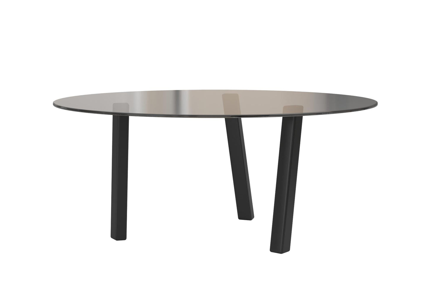 Round black teatable table