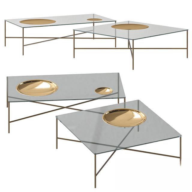 Glass Metal Teatable table