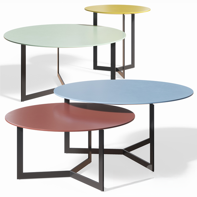 Colorful Oval Teatable table