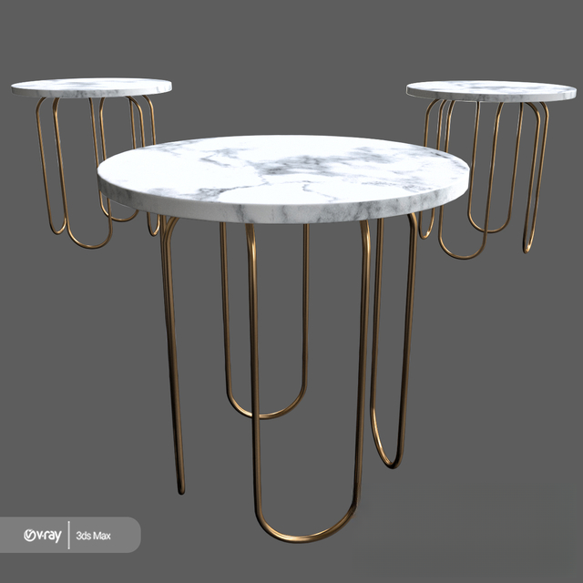 Marble Gold Teatable table