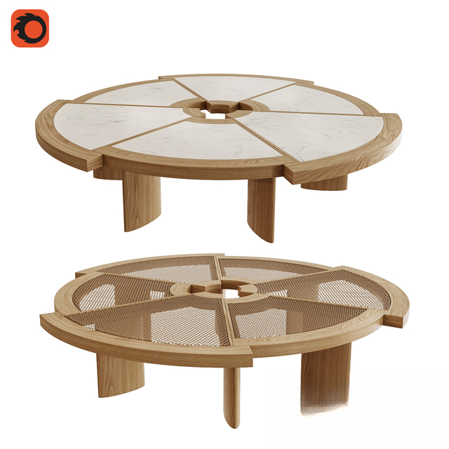 Round Teatable Wood table