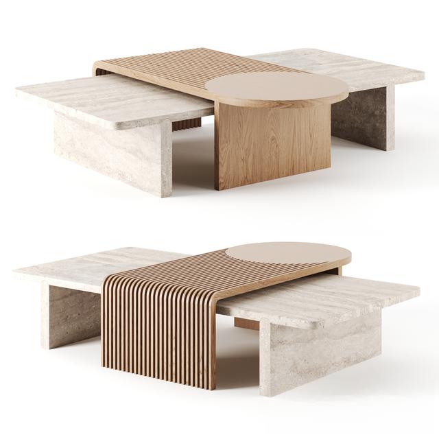 Modern geometric teatable table