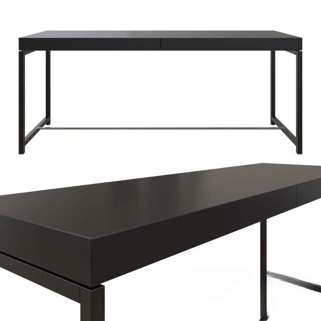 Black Rectangular Teatable table