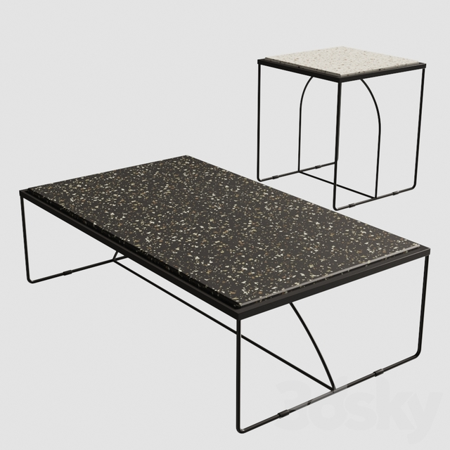 Black Metal Teatable table