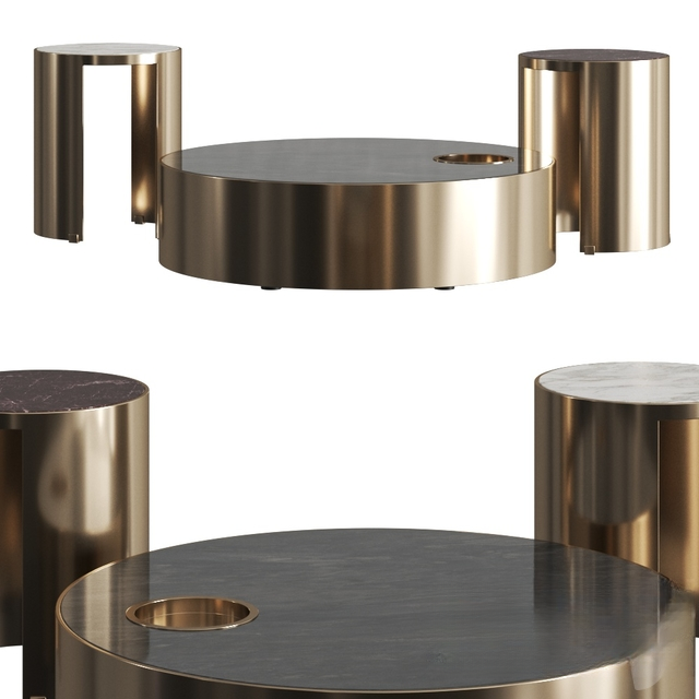 Round Metal Teatable