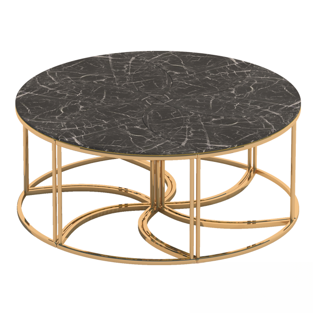 Marble Gold Teatable table