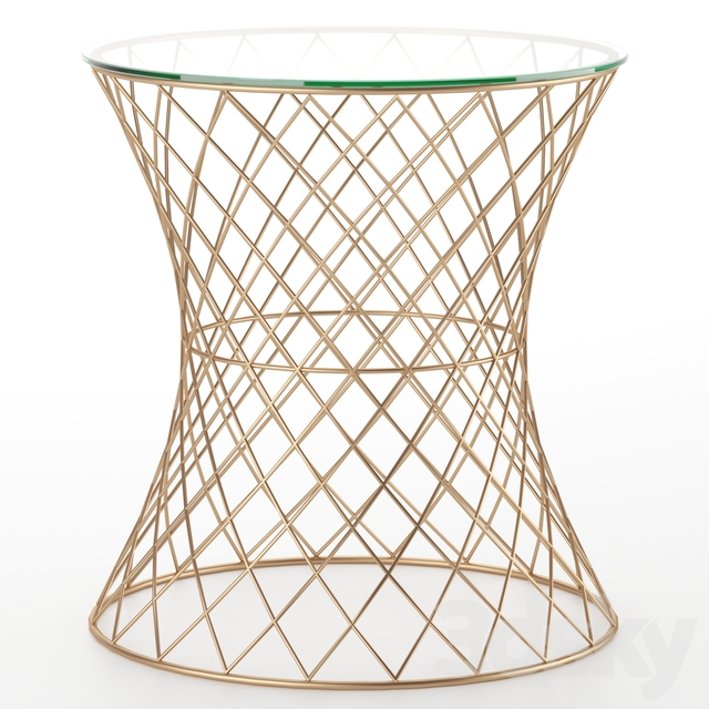 Geometric Metal Teatable table