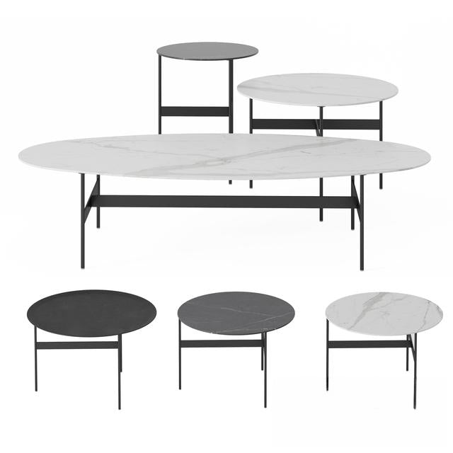 Marble Oval Teatable table