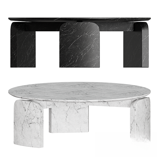 Marble Round Teatable table