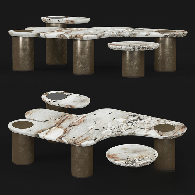 Marble Irregular Teatable table