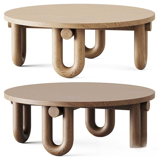 Round Wooden Teatable table