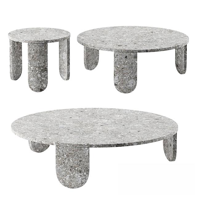 Concrete teatable table