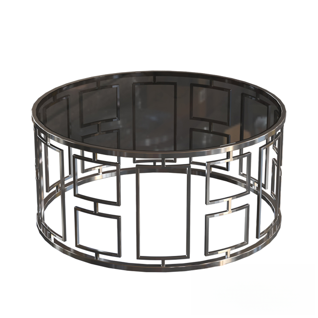 Geometric Round Teatable table