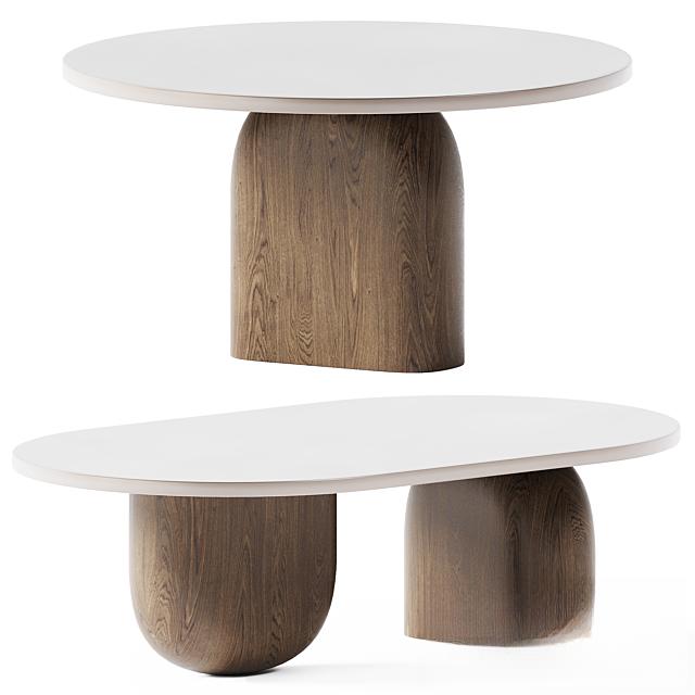 Round Oval Teatable table