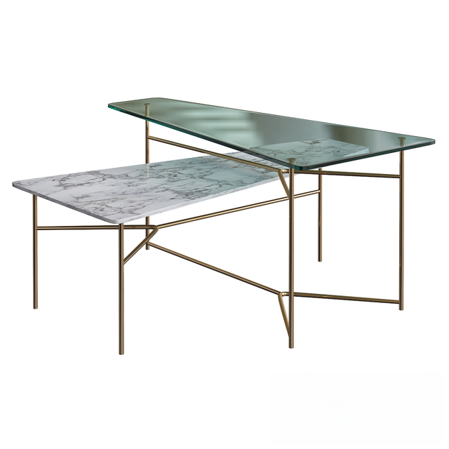 Marble Glass Teatable table