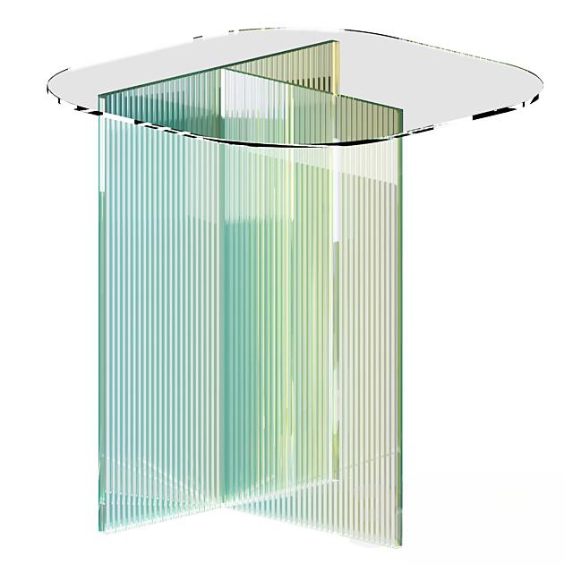 Striped modern teatable table