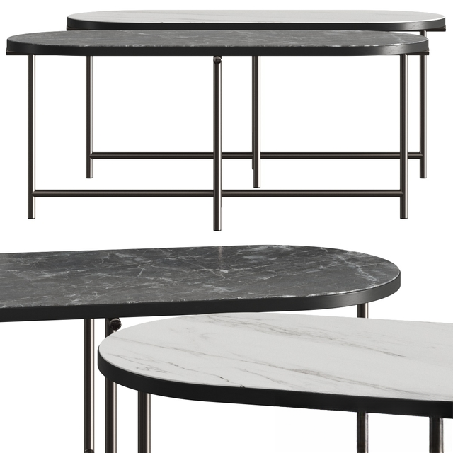 Marble Oval Teatable table