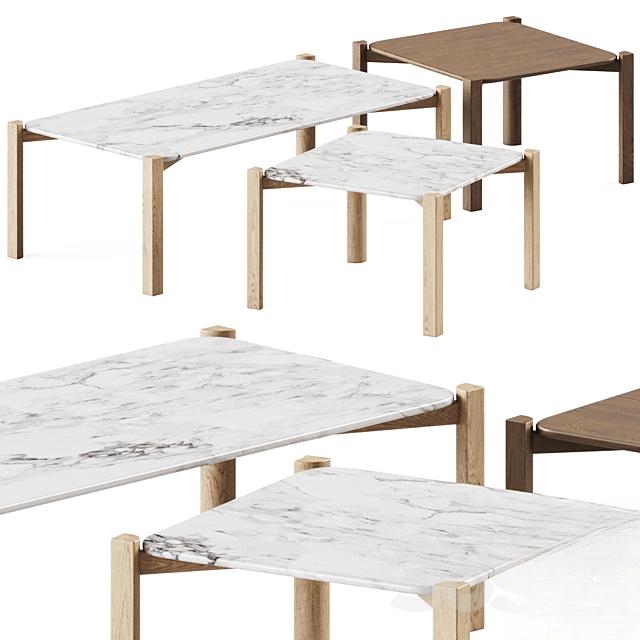 MarbleTeatableWooden table