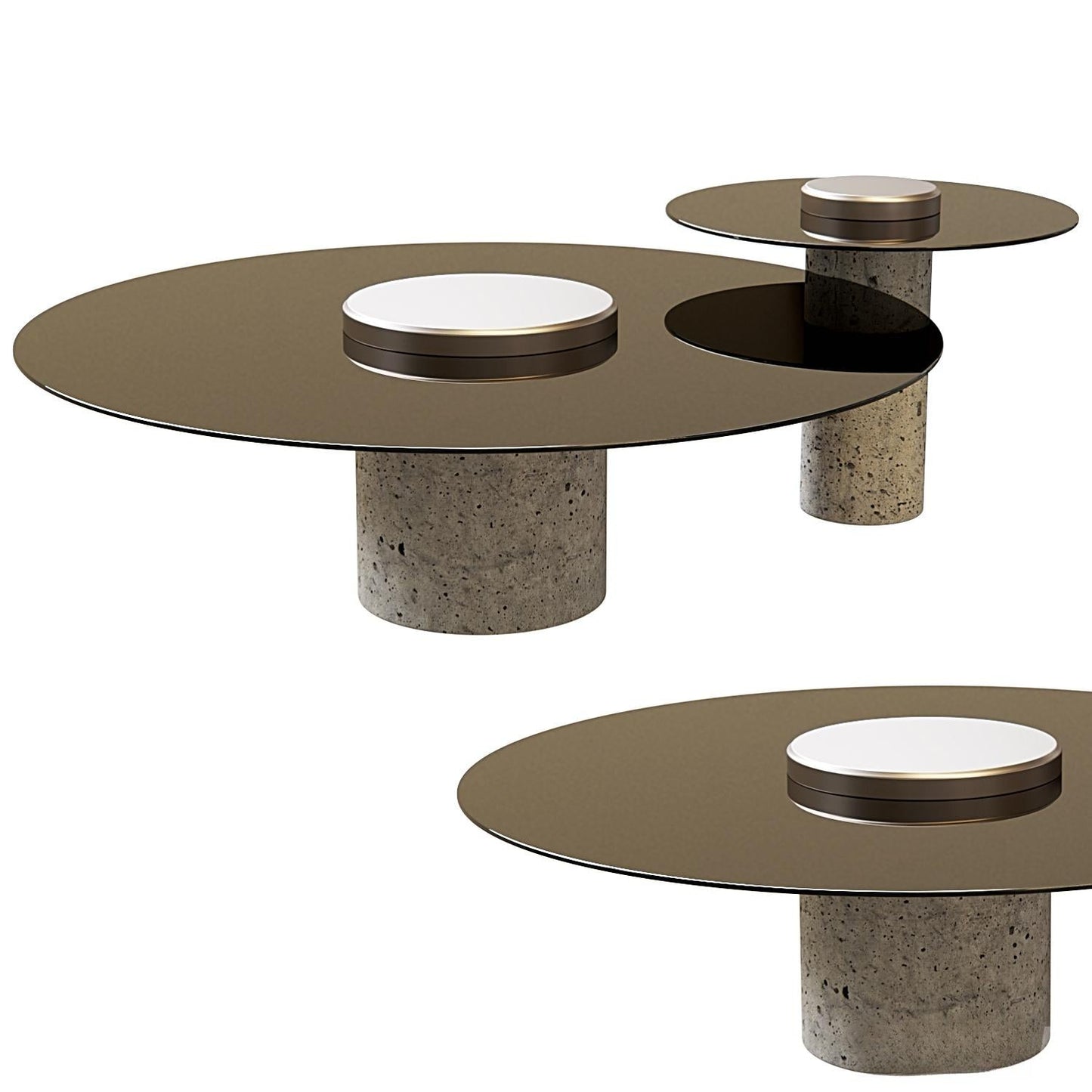 Round Concrete Teatable table