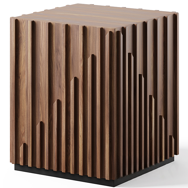 Geometric Wood Teatable table