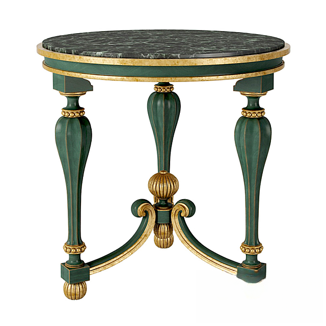 Green Gold Baroque table